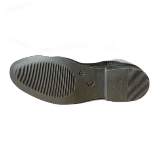 Joules black leather slip on women booties, elastic sides, size 5 NWT - Picture 8 of 10